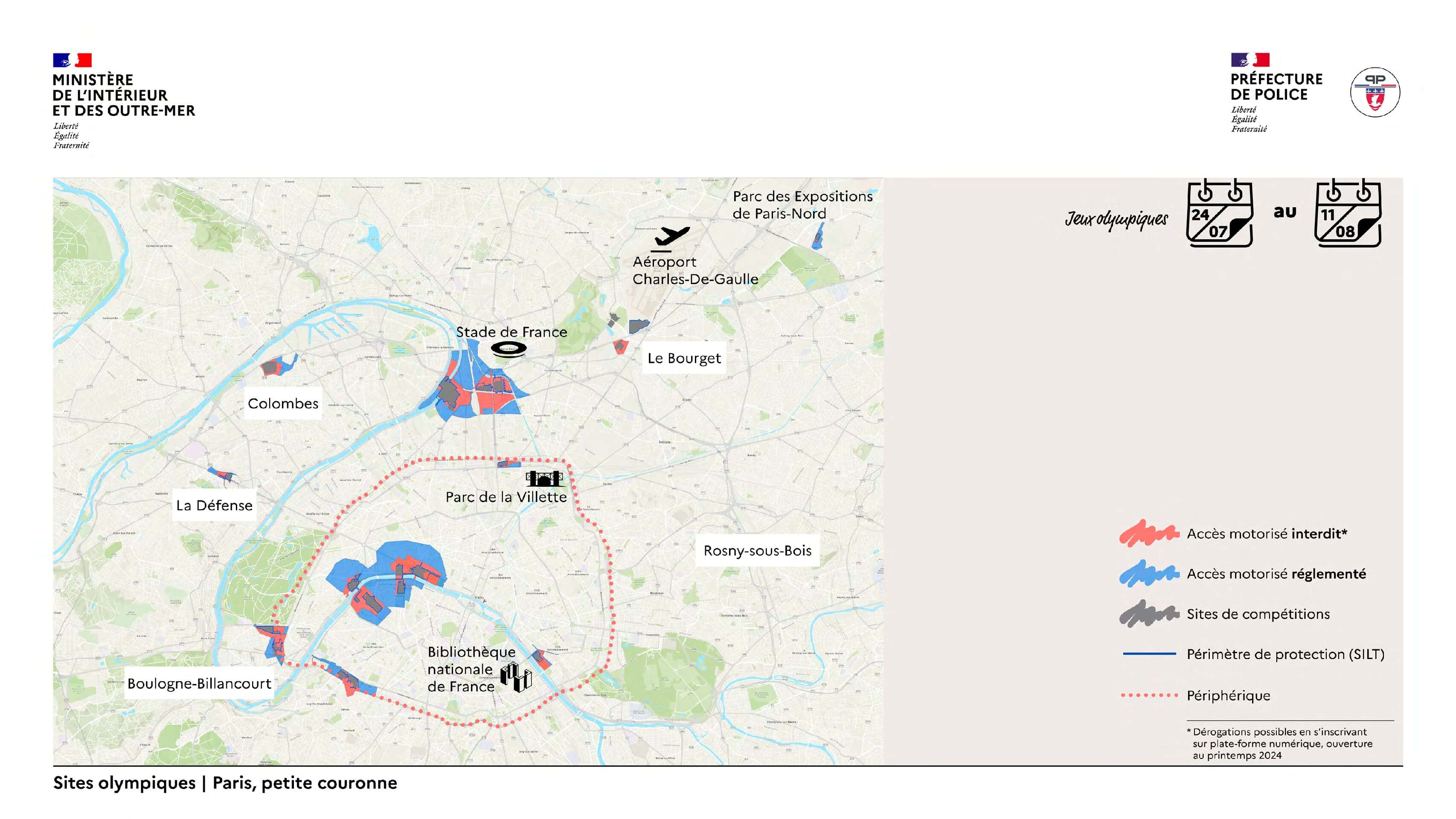 JO Paris 2024 : Les Zones Nécessitant un QR Code pour Déménager